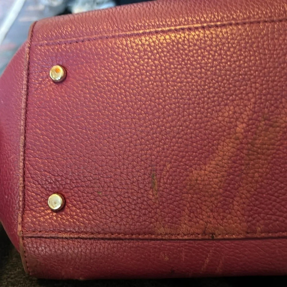 Kate Spade magenta top handle with cross body strap satchel - Picture 13 of 14